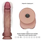 LoveToy Vibrating Sliding Skin Pro II – dviejų sluoksnių realistiškas silikoninis dildo su vibracija – 25,4 cm (10'') — Nuotrauka 12