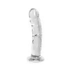 Stiklinis skaidrus apvalus dildo – 19 cm (7.5″) — Nuotrauka 2