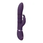 VIVE Sora G taško triušio vibratorius su judančiais stimuliuojančiais žiedais – 24.2 cm (9.5″) – violetinis — Nuotrauka 3