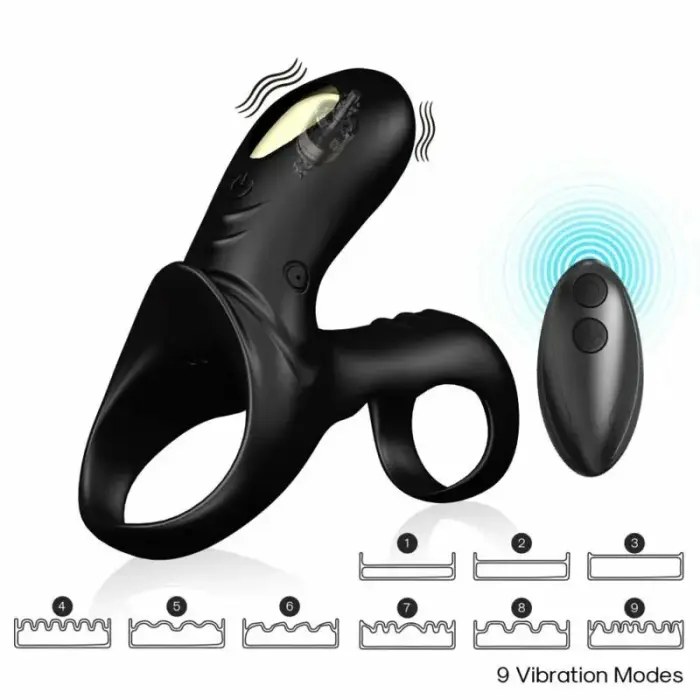 ARMONY Ranger Double Vibrator Ring for Couples – Black