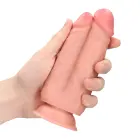RealRock Дилдо два в одном – 15.2 cm (6″) – телесный — Фото 7