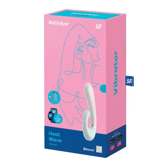 Satisfyer Heat Wave Connect App вибратор для точки G и клитора – 20 cm – зеленый