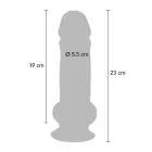 Deluxe Dual Density Thick Dildo – 23 cm (9″) – Skin — Photo 9