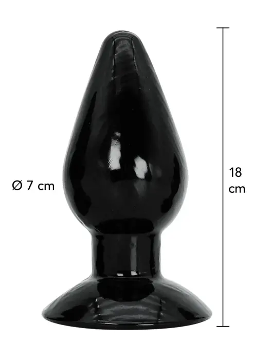 Анальная пробка – 18 cm (7.1″) – Черная