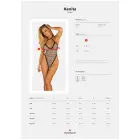 Xenita Animal Print Bodysuit with Lace Trim – L/XL — Photo 7
