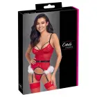 Cottelli LINGERIE X-Mas Basque and String Set – Red – L/XL — Photo 1