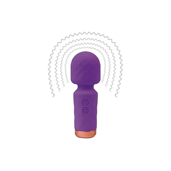 Eros mini wand masāžas vibrators – 11.5 cm (4.5″) – violets Foto 4