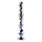PLAYBOY Jewels Wand Glass Intimate Massager, Iridescent, 20.3 cm — Foto 3