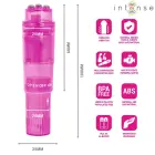 INTENSE Kurt Mini Massager Pink - 4 Interchangeable Heads, Compact Design — Foto 5