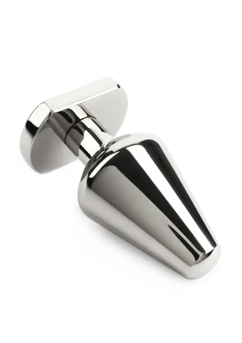 Heavy Steel Butt Plug – M – Silver