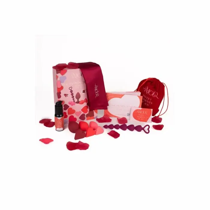 AMOUR Alluring Anal Kit – complete silicone set with 3 graduated plugs S/M/L
