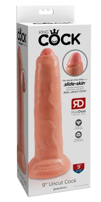 Pipedream King Cock Uncut Model dildo – 22.7 cm (9″) – nahavärv