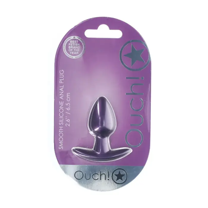 Ouch! Gluds anālais spraudnis – 6.5 cm – Violets
