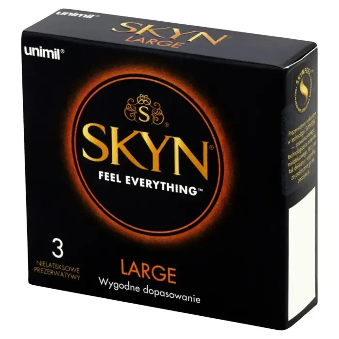 Unimil Skyn Large Non-latex Condoms – 3 pcs