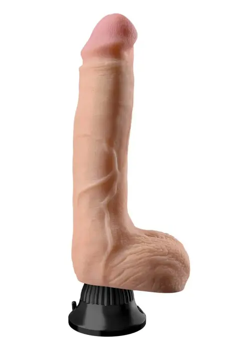 Real Feel Deluxe No. 7 realistiškas dildo su siurbtuku – 23 cm (9″) – kūno spalva