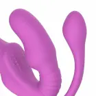 Teazers Strapless topelt anaaltapp kaugjuhtimispuldiga – 18 cm – roosa — Foto 7