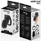 Addicted Toys Locked Midnight Cell L izmēra anatomisks šķīstības būris – melns – 107 mm — Foto 6