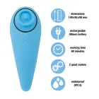 FeelzToys FemmeGasm dubultā motora vibrators – 14 cm (5.5″) – zils — Foto 3