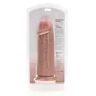Ypač storas tiesus dildo – 25.4 cm (10″) – Kūno spalva — Nuotrauka 3