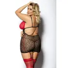 YAMMY сорочка – чёрный/красный – L+ Фото num