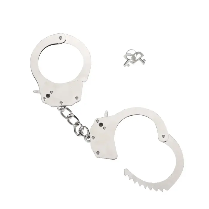 Me You Us Heavy Metal Handcuffs – Silver