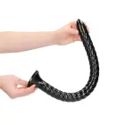 Susuktas analinis gyvatės dildo – 50 cm (20″) – Juodas — Nuotrauka 3