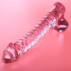 Ibiza Nebula Series Model 23 stiklinis dildo – 21.5 cm (8.5″) – rožinis — Nuotrauka 2