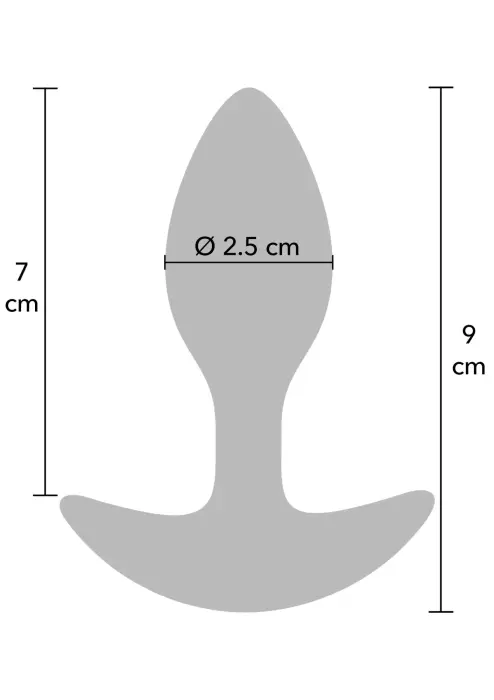 Svirtas analinis kištukas – 90g – Juodas Photo