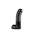 Guanlong rievots dildo – 20 cm (8″) – Caurspīdīgs — Foto 3