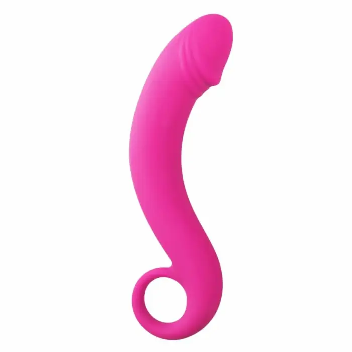EasyToys Silicone Curved Prostate Massager – 16 cm – Black