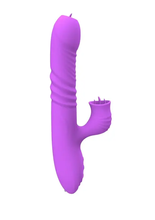 Wibrator-Fanny USB vibrators – 18 cm (7″) – violets Foto 2