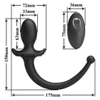 Mr. Play Remote Control Vibrating Anal Plug – 15 cm – White — Photo 9
