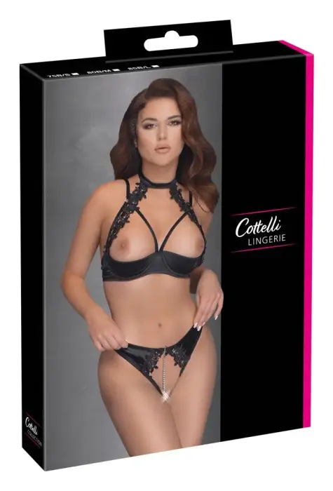 Комплект белья с вышивкой Cottelli Hebe – 80B/M