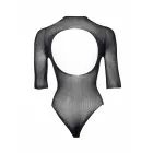 Īsroku bodijs – melns – viens izmērs Foto 8