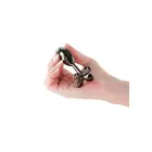 Rear Assets Clover Chrome-Plated Anal Plug – Black — Photo 5