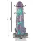 EPIC Basilisk Double Scaly dildo – 21.5 cm (8.5″) – spalvotas — Nuotrauka 2