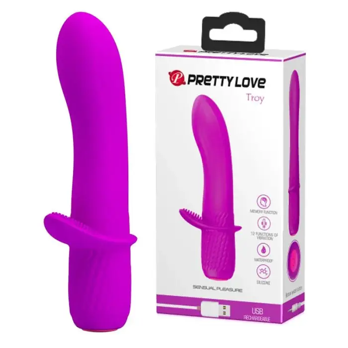 PRETTY LOVE Troy вибратор – розовый