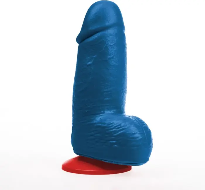 Dagr S Blue realistiškas tekstūruotas dildo – 16 cm (6.3″) – mėlynas
