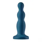 BOLD RUNE pērļveida silikona dildo ar piesūcēju – 15,5 cm, melns — Foto 3