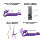 Vibruojantis strap-on M – 15.2 cm (6″) – violetinis — Nuotrauka 8