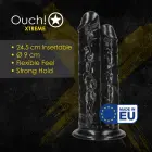 Double Titan - Realistic Double Dildo – 24.5 cm (9.6″) – Black — Photo 4