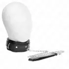 KINK Adjustable Metal Collar with Belt 65 cm – Silver — Photo 2