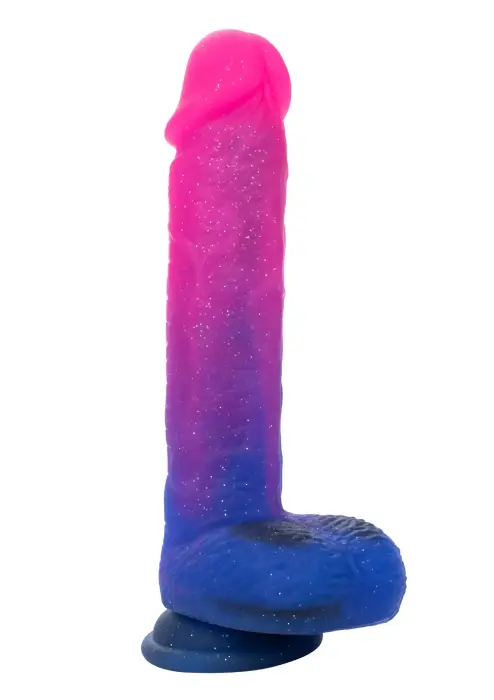 Ombre Hombre vibrējošs dildo – 23 cm (9″) – Rozā