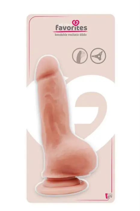 ALL TIME FAVORITES Гибкий дилдо – 18 cm (7″) – телесный