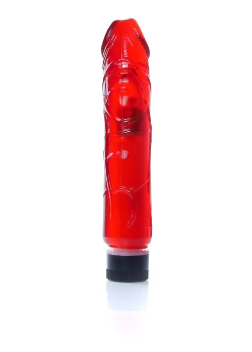 Juicy Jelly reālistisks vibrators – 22 cm – sarkans Foto 3