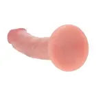 Kahekordse tihedusega silikoonist kaardus realistlik dildo iminapaga – ihuvärvi – 20,5 cm — Foto 4