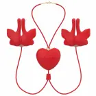 ARMONY magnetilised nibuklambrid Butterfly Shape – punased, 9 vibratsioonirežiimi — Foto 3
