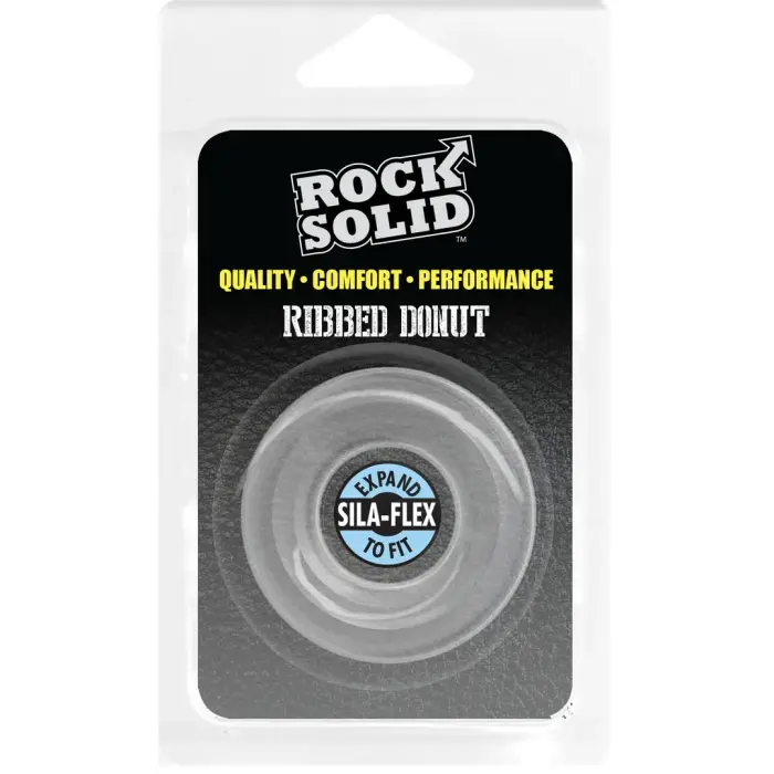 Rock Solid Ribbed Donut Cock Ring