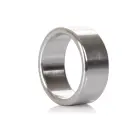 Alloy metalinis varpos žiedas – M – sidabrinis — Nuotrauka 1