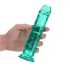 Taisns reālistisks caurspīdīgs dildo ar piesūcekni – 18 cm (7″) — Foto 6